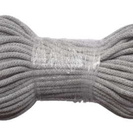Sznurek bawełniany z rdzeniem 5mm (jasnoszary)