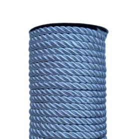 Sznur ozdobny srebrny, 7mm, 20m.