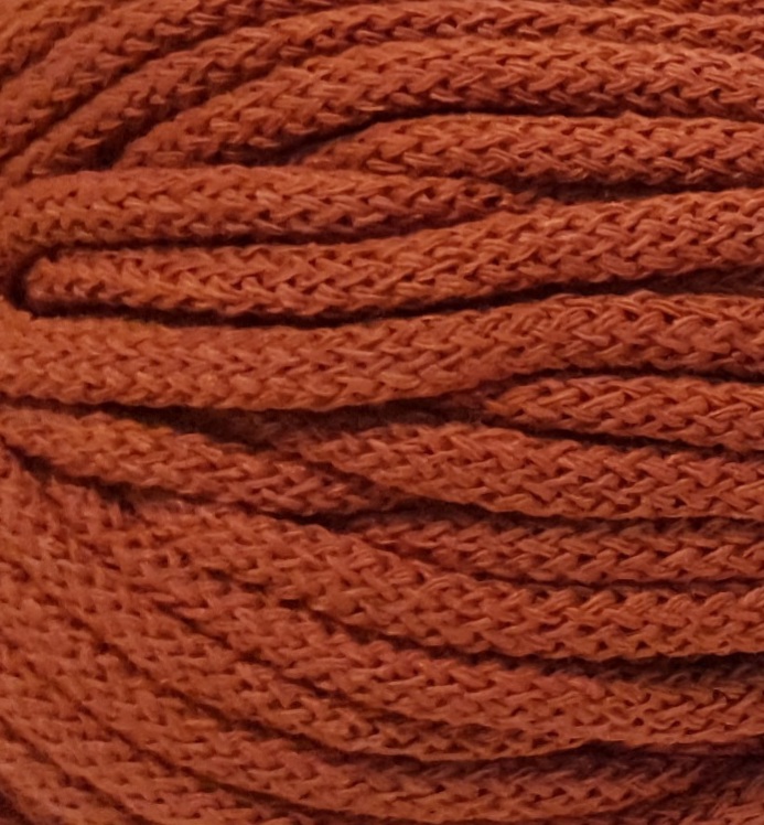 Sznurek bawełniany z rdzeniem 5mm kolor 286-rudy