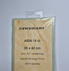 Kanwa Aida 14 ct- gładka do haftu Zweigart