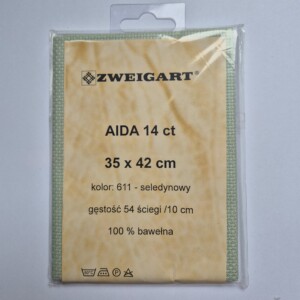 Kanwa Aida 14 ct- gładka do haftu Zweigart