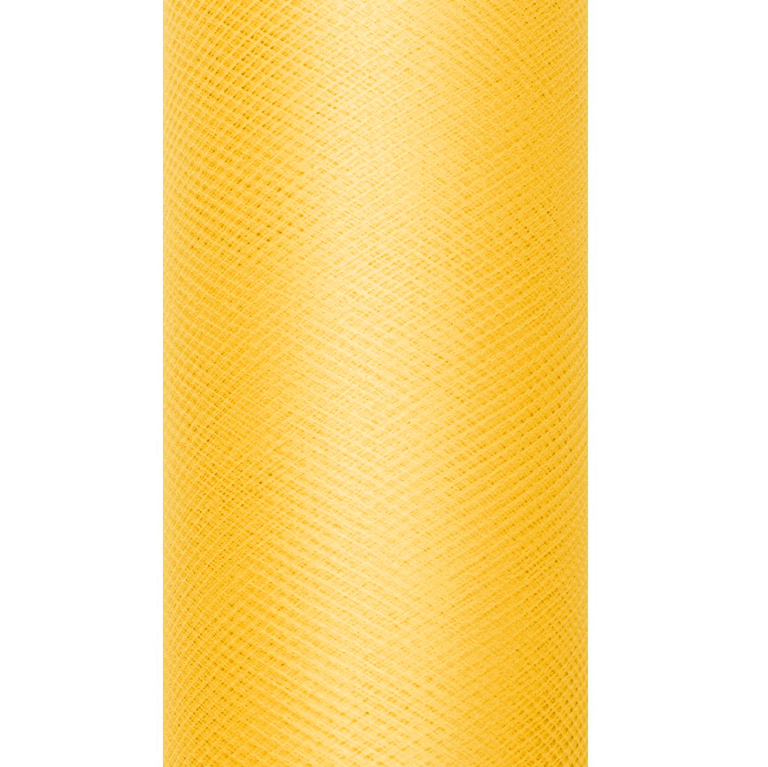 Tiul na szpulce 30cmx9m - żółty
