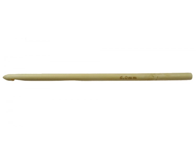Szydełko bambusowe naturalne - 6 mm