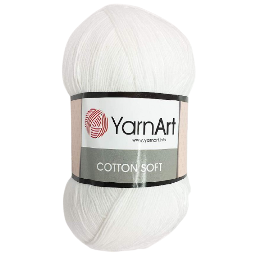Włóczka YarnArt Cotton Soft kol. 01