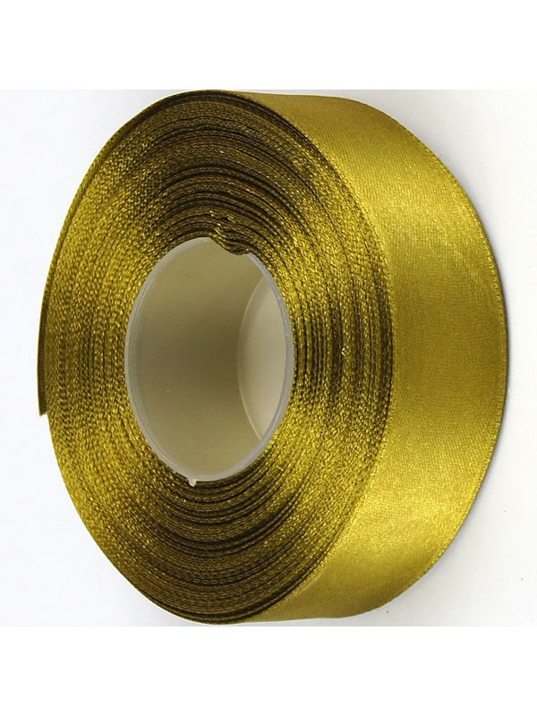 Wstążka satynowa 18mm - złota