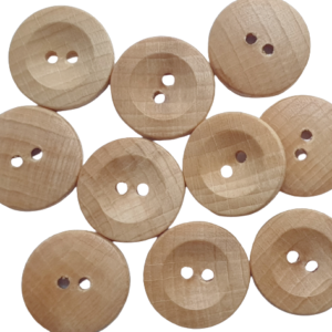 Guzik drewniany lakierowany- 10 sztuk