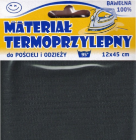 Materiał termoprzylepny- czarny