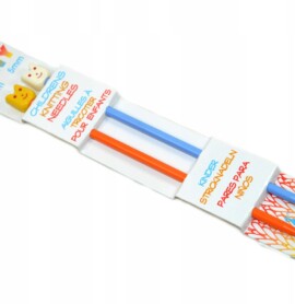 Druty proste plastikowe dla dzieci 5mm. Pony