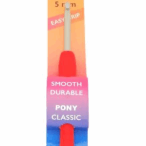 Szydełko teflonowe z ergonomiczną rączką Pony Easy Grip 5 mm