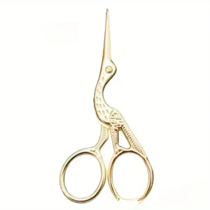 Nożyczki do haftu bocian 9,3 cm. kolor złoty