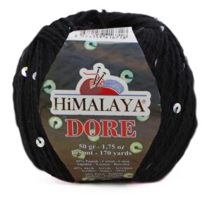 Włóczka Himalaya Dore 61424/ 45% bawełna, 45% akryl, 10% cekiny