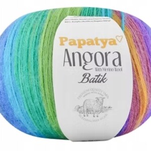 Włóczka Papatya Angora Batik 556-63/ z wełną merino