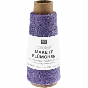 Nić z cekinami Rico Design Creative Make It Blümchen 018