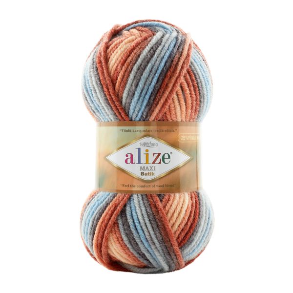 Włóczka Alize Superlana Maxi Batik 7922